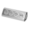 ORNO VIRONE FS-3 Povrchová rohová zásuvka 3x 230V, 2xUSB, nerez