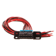Zásuvka OBD2 s 16 piny ukončená 9 cm propojovacími kabely SIXTOL