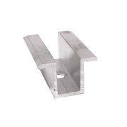 Úchyt středový univerzální U-24, L50 mm stříbrný pro FV panel