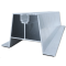 Montážní hliníkový profil H-70 délka 330mm, výška 70mm, EPDM, trapézový můstek