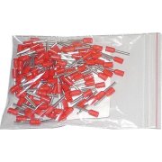 Dutinka pro kabel 1,5mm2 červená (E1510), balení 100ks