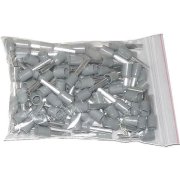 Dutinka pro kabel 2,5mm2 šedá (E2512), balení 100ks