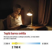 LED žárovka Filament A60 / E27 / 3,8 W (60 W) / 806 lm / teplá bílá