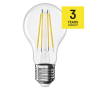 LED žárovka Filament A60 / E27 / 3,8 W (60 W) / 806 lm / teplá bílá