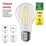 LED žárovka Filament A60 / E27 / 3,8 W (60 W) / 806 lm / teplá bílá