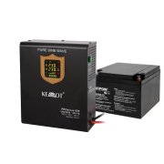 Zdroj záložní KEMOT PROsinus  500 URZ3408  300W 12V nástěnný + AKU 28Ah