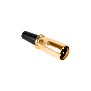 Konektor mikrofonní XLR 3-pin GOLD samec