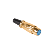 Konektor mikrofonní XLR 3-pin GOLD samice