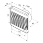 Ventilátor VENTS 125 MAVT s automat. žaluzií