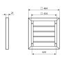 VENTS GRM 485 kovová gravitační žaluzie 485x485