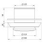 VENTS A 125 VRF pl.tal.vent.166mm