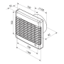 Ventilátor VENTS 100 MAL 12V s automat. žaluzií