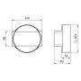 Redukce pro potrubí VENTS 115 - prům. 100/55x110 PVC