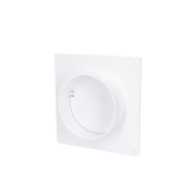 Spojka vnitřní s rámečkem a klapkou VENTS 2521 - 125mm PVC