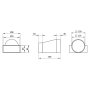 Redukce na potrubí VENTS 812 - prům. 125mm/60x204mm PVC