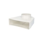 Přechodka - koleno 90° VENTS 821 - 100mm/60x204mm PVC