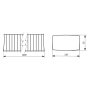 Flexipotrubí VENTS 6601 - 1m/55x110mm PVC, vzduchotechnické