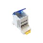 Distribuční blok VCX UKK 80A / 6 otvorů / 80A / 690V / na DIN lištu