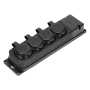 ORNO OR-AE-13167 zásuvka odolná gumová, 4x 230V, IP44