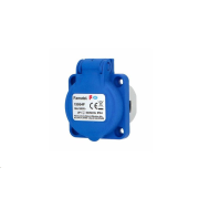 Zásuvka vestavná 13954F IP54/250V/16A s ochranným kolíkem, modrá