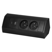 ORNO OR-GM-9039/B  Zásuvka rohová s USB