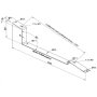 Hliníková FV podpěra na plochou střechu JIH 15° + EPDM /1240x327mm/
