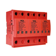 Přepěťová ochrana VCX DC třída T1T2 (B+C) 3P 1500V 12.5kA RED