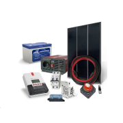 Solární sestava ostrovní SOLARFAM 180Wp, 12V, baterie 100Ah, měnič 230VAC 600W