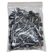 Dutinka pro dva kabely 1,5mm2 černá (TE1,5-12), balení 100ks