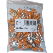 Dutinka pro kabel 4mm2 oranžová (E4018), balení 100ks