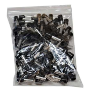 Dutinka pro kabel 6mm2 černá (E6012), balení 100ks