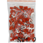 Vidlička kabelová 5,3mm červená (SVS 1,25-5), balení 100ks