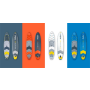 Paddleboard SUP REBEL ACTIVE RBA-4500-BL 11'6" 350x81x15cm modrý