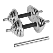 Činky chromované nastavitelné 20kg, REBEL ACTIVE RBA-2326-20