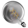 LED žárovka DECO SMOKED G125 / E27 / 4,5 W (19 W) / 180 lm / flame