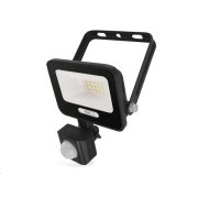 LED reflektor GLARO EMOS ZS2314B s pohybovým čidlem, 10 W, černý, IP54, 1000 lm, neutrální bílá