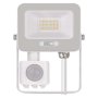LED reflektor GLARO EMOS ZS2314W s pohybovým čidlem, 10 W, bílý, IP54, 1000 lm, neutrální bílá