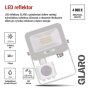 LED reflektor GLARO EMOS ZS2314W s pohybovým čidlem, 10 W, bílý, IP54, 1000 lm, neutrální bílá