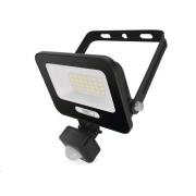 LED reflektor GLARO EMOS ZS2324B s pohybovým čidlem, 20 W, černý, IP54, 2000 lm, neutrální bílá
