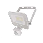 LED reflektor GLARO EMOS ZS2324W s pohybovým čidlem, 20 W, bílý, IP54, 2000 lm, neutrální bílá