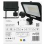 LED reflektor GLARO EMOS ZS2334B s pohybovým čidlem, 30 W, černý, IP54, 3000 lm, neutrální bílá