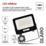 LED reflektor GLARO EMOS ZS2334B s pohybovým čidlem, 30 W, černý, IP54, 3000 lm, neutrální bílá