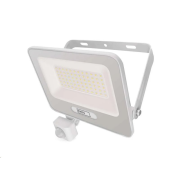 LED reflektor GLARO EMOS ZS2344W s pohybovým čidlem, 50 W, bílý, IP54, 5000 lm, neutrální bílá