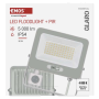 LED reflektor GLARO EMOS ZS2344W s pohybovým čidlem, 50 W, bílý, IP54, 5000 lm, neutrální bílá