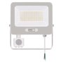 LED reflektor GLARO EMOS ZS2344W s pohybovým čidlem, 50 W, bílý, IP54, 5000 lm, neutrální bílá