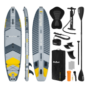 Paddleboard SUP REBEL ACTIVE PRO RBA-4518-G šedý, nosnost 220kg