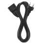 Dvoužilový pohyblivý přívod EMOS PC01305 / 5 m / 1 zásuvka / černý / PVC / 0,75 mm2