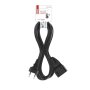 Dvoužilový pohyblivý přívod EMOS PC01305 / 5 m / 1 zásuvka / černý / PVC / 0,75 mm2