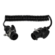 Propojovací spirálový EBS kabel 7pin TRAILER CABLE 14, 24V, 3,5m SIXTOL