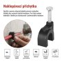 Příchytka kabelová 8 mm, černá, balení 50 ks / EMOS A2823